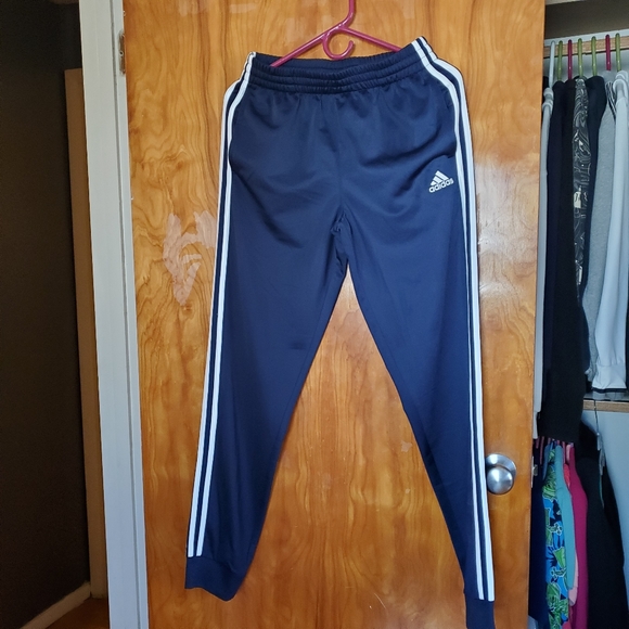 adidas Other - adidas Navy Track Pants Joggers Youth XL 18/20 Fits Women S M Excellent
